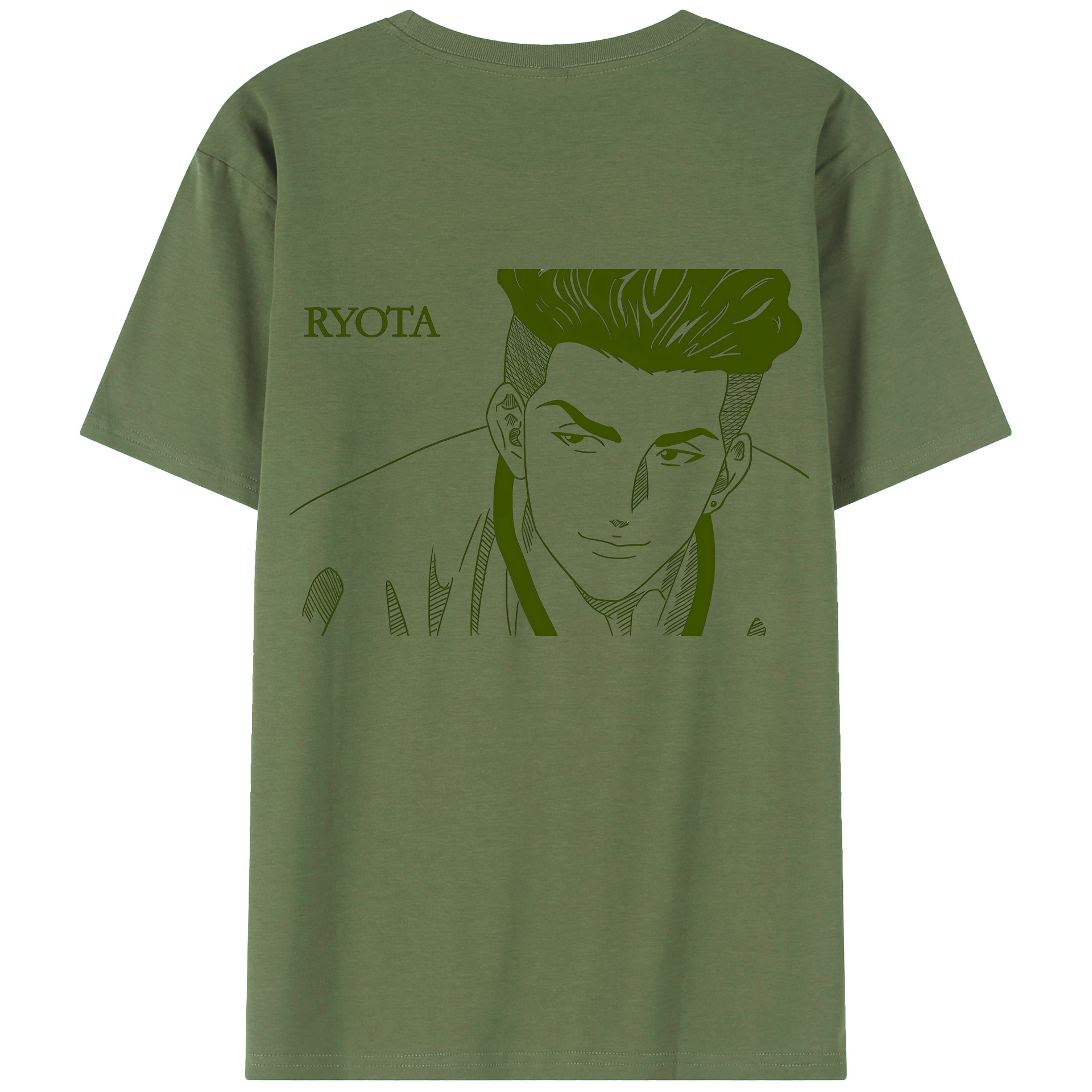 （画像用） SLAM DUNK／スラムダンク 綿100％ メンズ半袖Tシャツ（バックプリント） 通気性